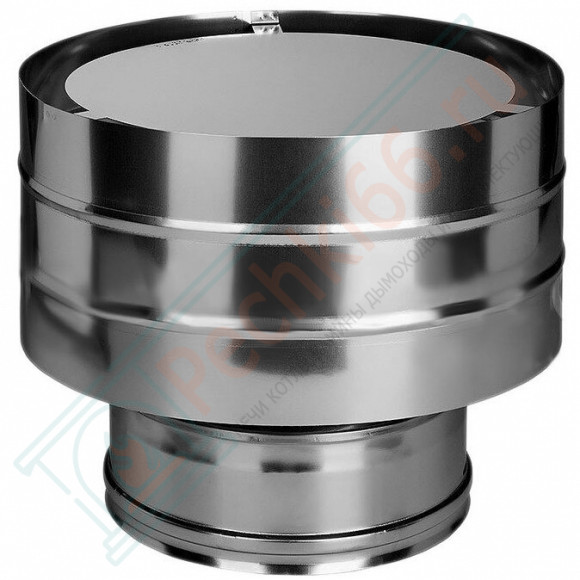 Дефлектор на трубу с изол (НЕРЖ-321/0,5-НЕРЖ-439/0,5) d-130/210 (Дымок-Lux)