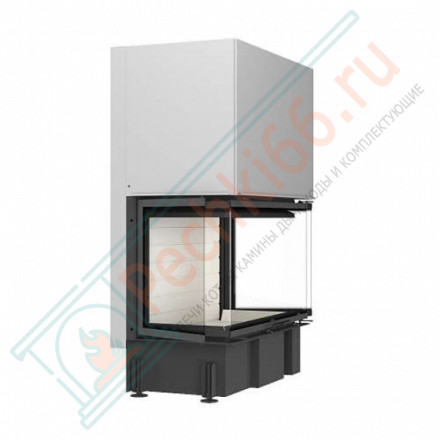 Топка Дельта 1000 B три стекла принтинг черный шамот (Экокамин)