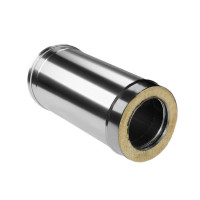 Сэндвич труба для дымохода L=500 (НЕРЖ-321/0,8-НЕРЖ-439/0,5) d-150/230 (Дымок-Lux) Сэндвич труба для дымохода L=500 (НЕРЖ-321/0,8-НЕРЖ-439/0,5) d-150/230 (Дымок-Lux)