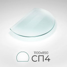 Стекло напольное под печь СП4 1100*850мм. (Россия) Стекло напольное под печь СП4 1100*850мм. (Россия)