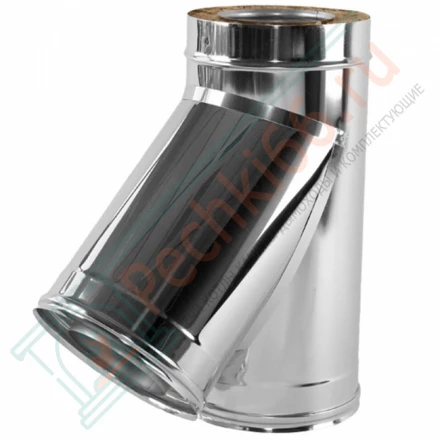 Тройник 45° V50R с изол (AISI-321/0,8-AISI-304/0,5) d-180/280 (Вулкан)