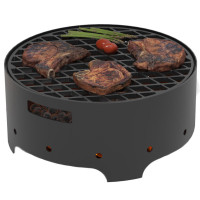 Мангал Дачник, с чугунной решеткой Стейк Ø 450 мм (Везувий)