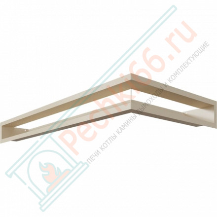 Каминная решетка угловая Luft 40X80X9 бежевая (Kratki)
