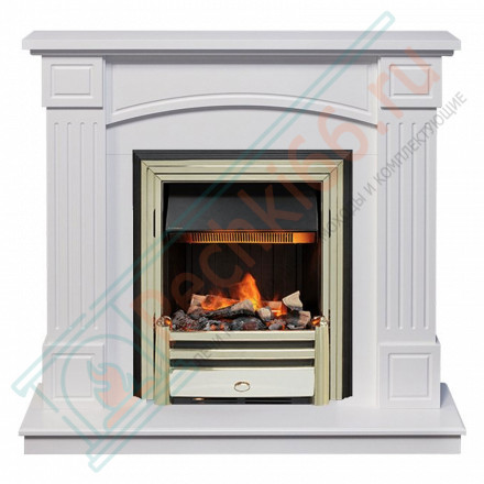 Каминокомплект Boston - Белый (Высота 925см) с электроочагом Cavendish (Dimplex)