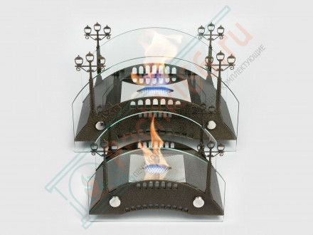 Биокамин Пушкинский мост S, бронза (LuxFire)