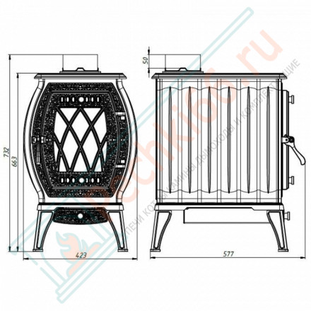 Печь чугунная ПМЧ-10С (НМК)