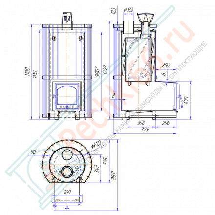 Печь для бани Услада 40С (Жара)