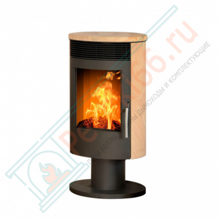 Печь-камин Tartu 5 поворотная с верхней плитой - бразильский песчаник (ABX)
