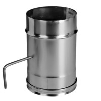 Задвижка без изол (НЕРЖ-321/0,8) d-200 (Дымок-Lux) Задвижка без изол (НЕРЖ-321/0,8) d-200 (Дымок-Lux)