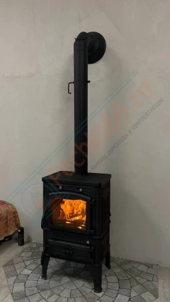 Чугунная печь-камин Guca Lava под ключ (монтаж 11.2016)