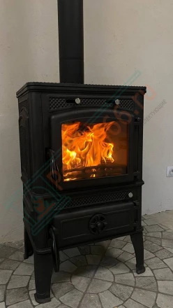 Чугунная печь-камин Guca Lava под ключ (монтаж 11.2016)