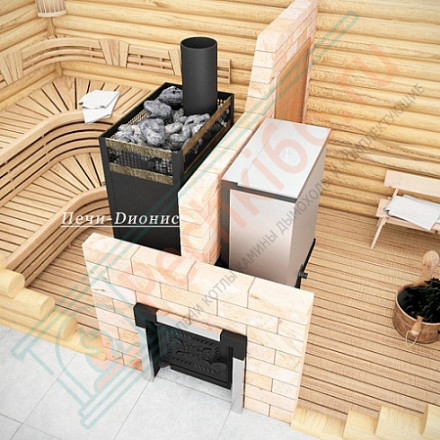 Печь банная Емельяныч - 3/S 220 Сeramic, под бак 60 л (Дионис)