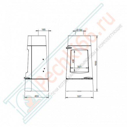 Печь-камин ARATOS (INVICTA)