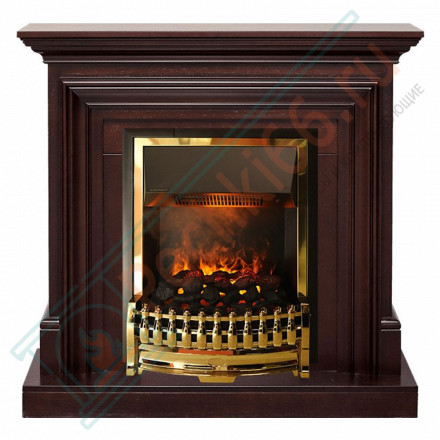 Электрический Каминокомплект Bradford - Темный дуб с очагом Atherton