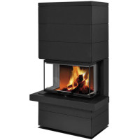 Печь-камин Cara C Akum металл (Romotop)