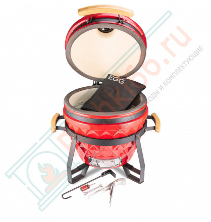 Керамический гриль Diamond Egg S красный
