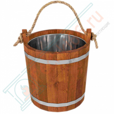 Запарник 16л. с нержавеющей вставкой, ДУБ (Woodson)