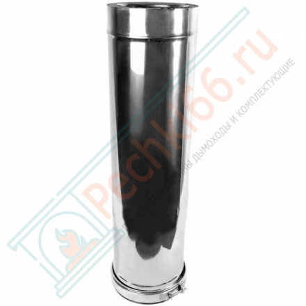 Сэндвич труба для дымохода L=1000 (AISI-316L/0,8-AISI-304/0,5) d-200/300 (Craft-HF-50B)