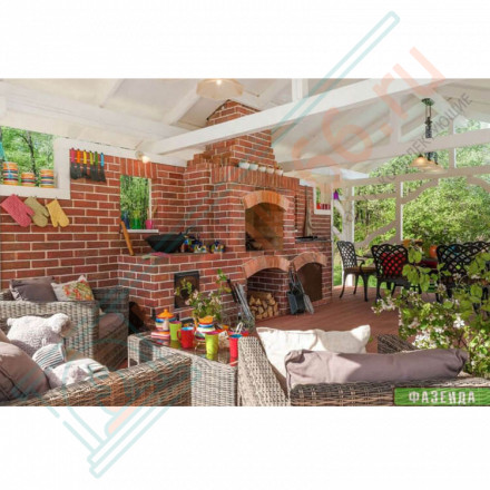 Плитка угловая Старый Кирпич, шт. (Терракот)