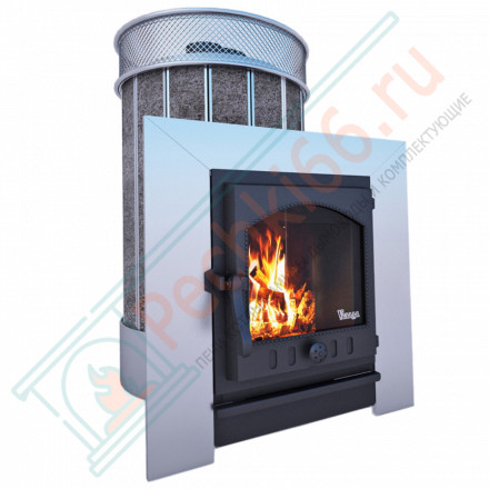 Печь для бани Услада Керама 20К, с чугунной дверцей (Жара)