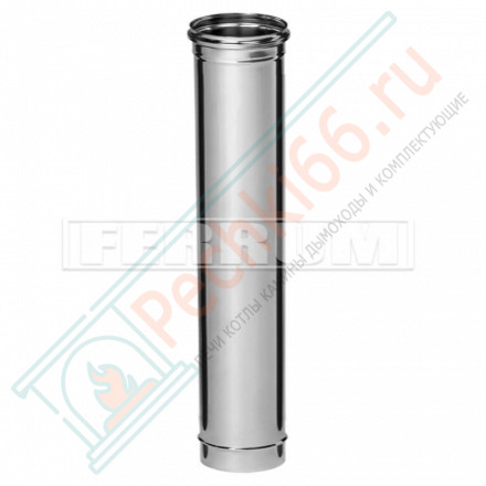 Дымоход L=1м (НЕРЖ-430/0,5) d-180 (Ferrum GS)