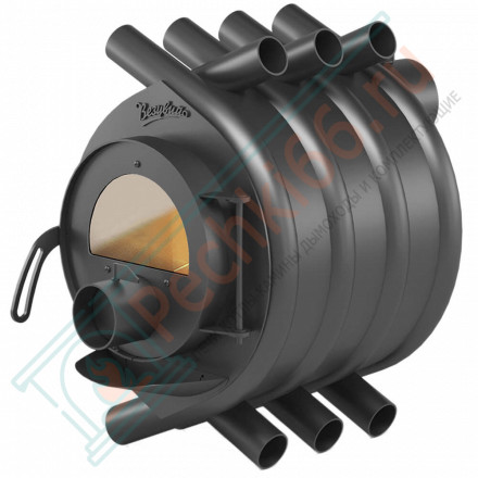 Печь отопительная АОГТ 00 C дверца со стеклом (Везувий) до 100 м3