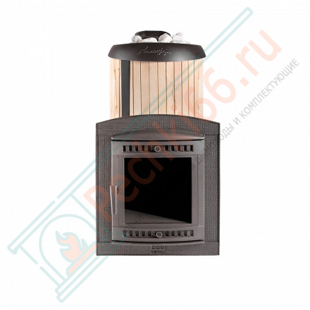 Банная печь Атмосфера XL, ламели "Окаменевшее дерево" наборные (ProMetall)