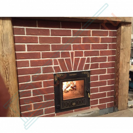 Плитка прямая Рваный камень Хаос (0.6 м2 в коробке) (Терракот)