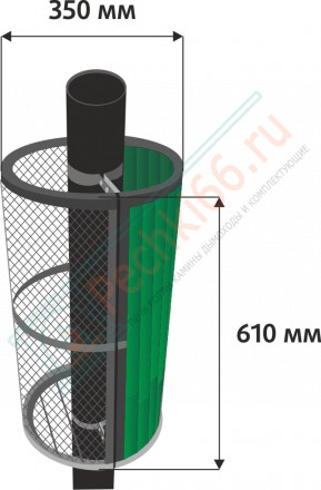 Сетка-каменка комбинированная ламель «Окаменевшее дерево» наборное (ProMetall)