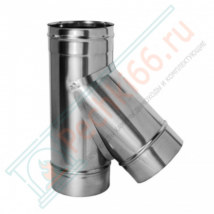 Тройник 45° без изол (НЕРЖ-321/0,8) d-250 (Дымок-Lux)