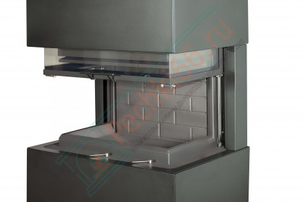 Камин Родос 800 слоновая кость белый шамот (ЭкоКамин)