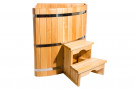 Купель кедровая угловая 130х130х120 (НКЗ) Купель кедровая угловая 130х130х120 (НКЗ)
