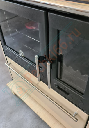 Отопительно-варочная плита 850 GLAS, крем (Plamen) 11 кВт