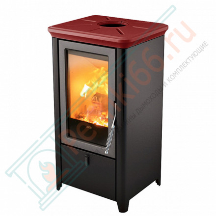 Печь-камин Bahr Bordeaux, верх бордовый (MCZ)