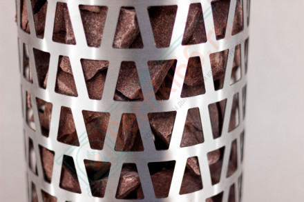 Сетка-каменка №4 (Пирамида) h-1000 мм — нерж 1,5 мм AISI 430 (Сталь-Мастер)