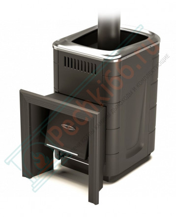 Печь для бани газодровяная Оранж Блю Carbon антрацит (T.M.F) до 18 м3