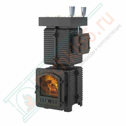Печь для бани "Легкий пар Профи" закрытая каменка из нерж. стали, под обкладку, без выноса (Everest)