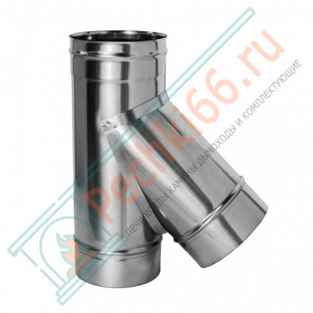 Тройник 45° без изол (НЕРЖ-321/0,5) d-150 (Дымок-Lux)