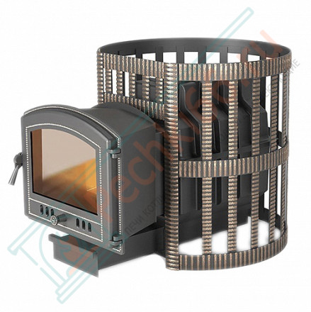 Чугунная печь для бани Легенда Ретро 24 Ковка 224 (Везувий)