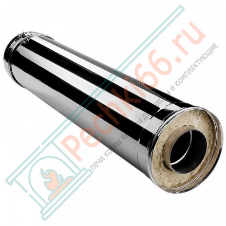 Сэндвич труба V50R с изол L=1000 (AISI-321/0,5-ОЦИНК-RAL/0,5) d-104/200 (Вулкан)