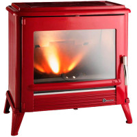 Печь-камин LE MODENA красная эмаль (INVICTA)