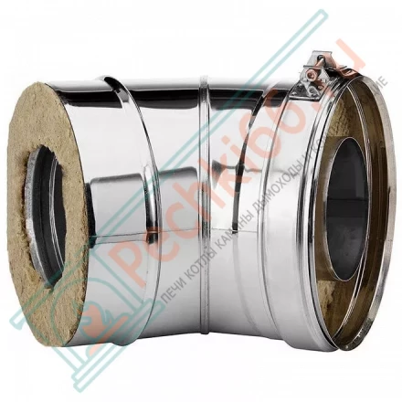 Отвод 30° V50R с изол (AISI-321/0,5-ОЦИНК-RAL/0,5) d-150/250 (Вулкан)