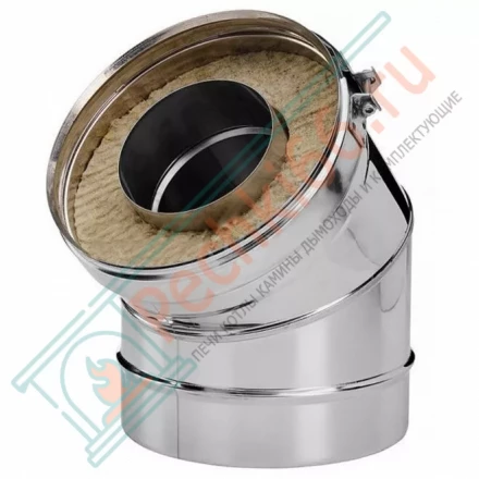 Отвод 30° V50R с изол (AISI-321/0,5-ОЦИНК-RAL/0,5) d-150/250 (Вулкан)