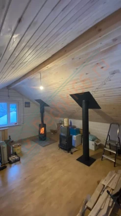 Печь-камин Plamen Tara под ключ (монтаж 02.2022)