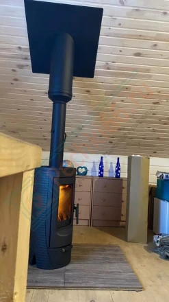 Печь-камин Plamen Tara под ключ (монтаж 02.2022)