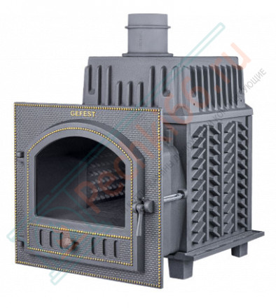 Печь для бани Гефест Гром 30 (П2) в облицовке Президент 1020/60 Талькомагнезит (ТехноЛит)