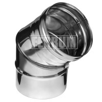 Колено 45° (НЕРЖ-430/0,8) d-160 (Ferrum HF)