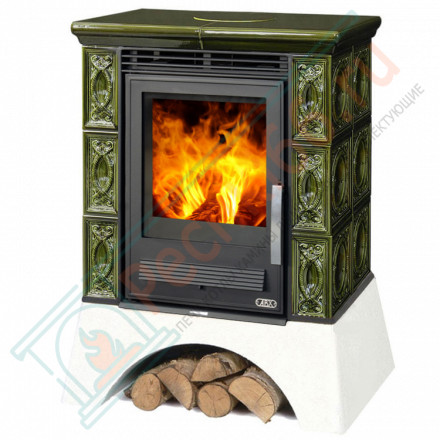 Кафельная печь Helvetia KP, металлический цоколь, 2-цвета (ABX)