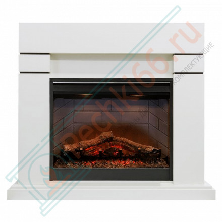 Каминокомплект Lindos - Алебастр (Высота 985мм) с очагом Symphony 26'' DF2608-INT