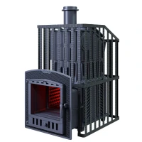 Чугунная печь для бани Гром 50 (П2) Ураган (ТехноЛит)